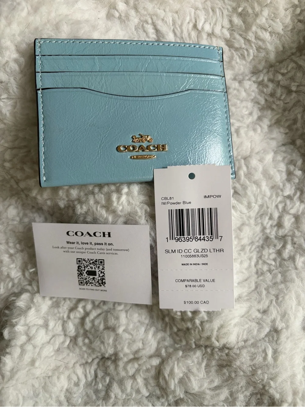 Coach compact card